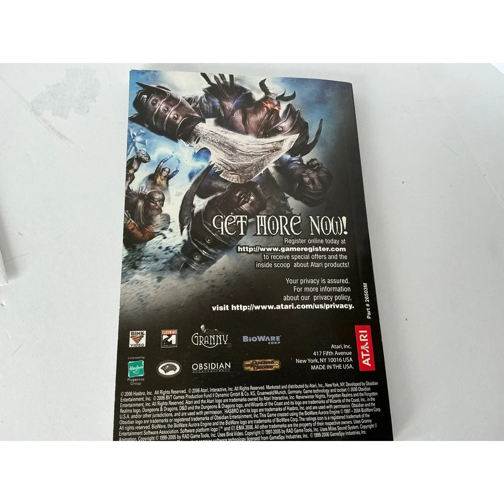 Atari Neverwinter Nights 2 PC Game RPG Forgotten Realms D&D‎ Multi-Disc Set